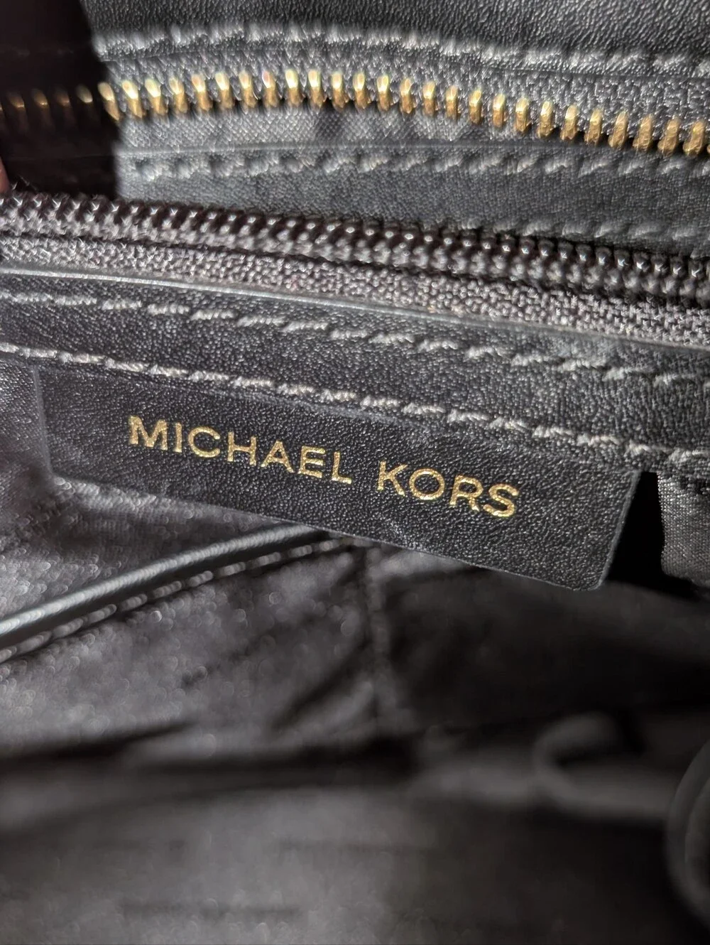 Michael Kors Black Pebbled Whitney Leather Tote
